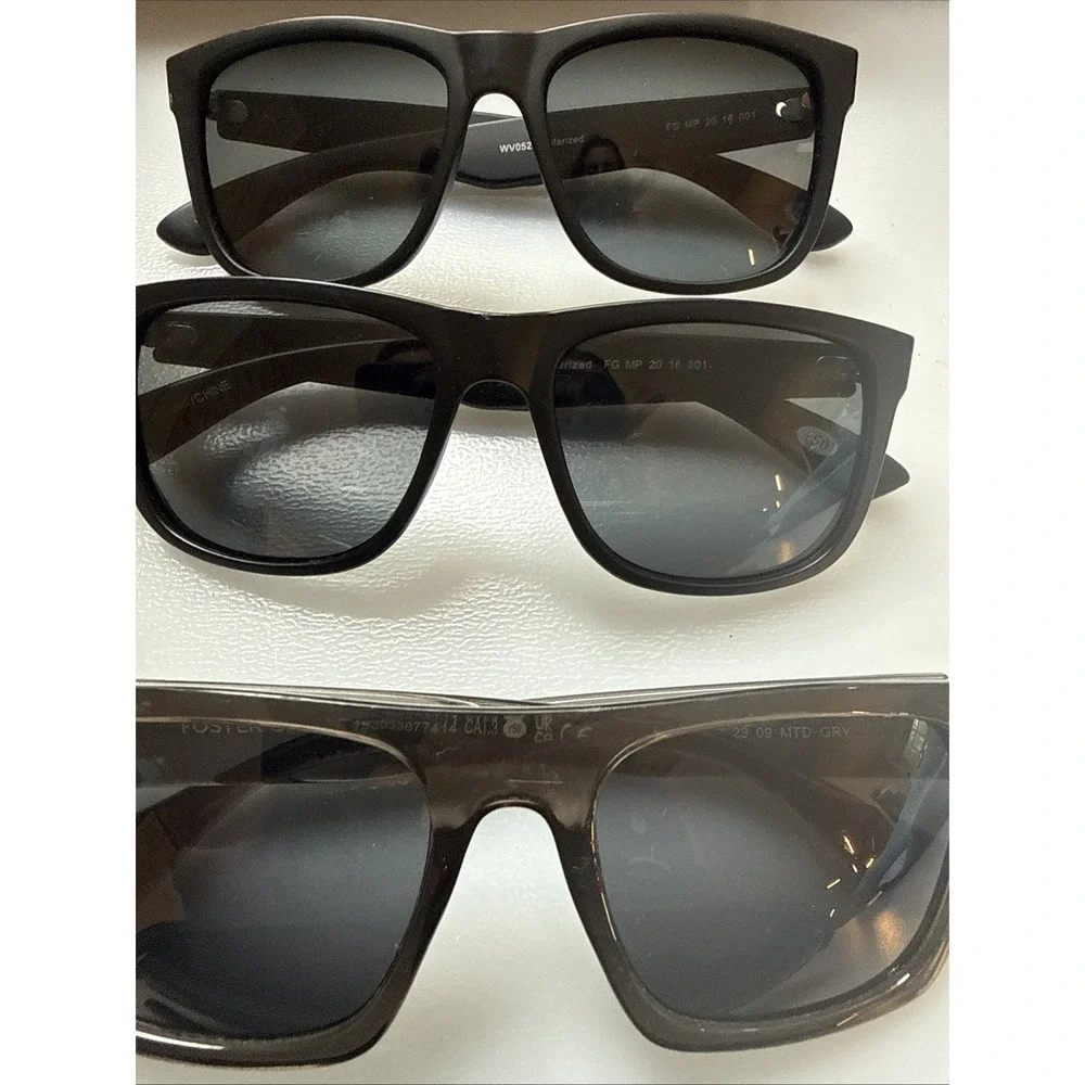 Lot of 5 pairs Mens authentic Foster Grant Sunglasses HOT black frames Limited